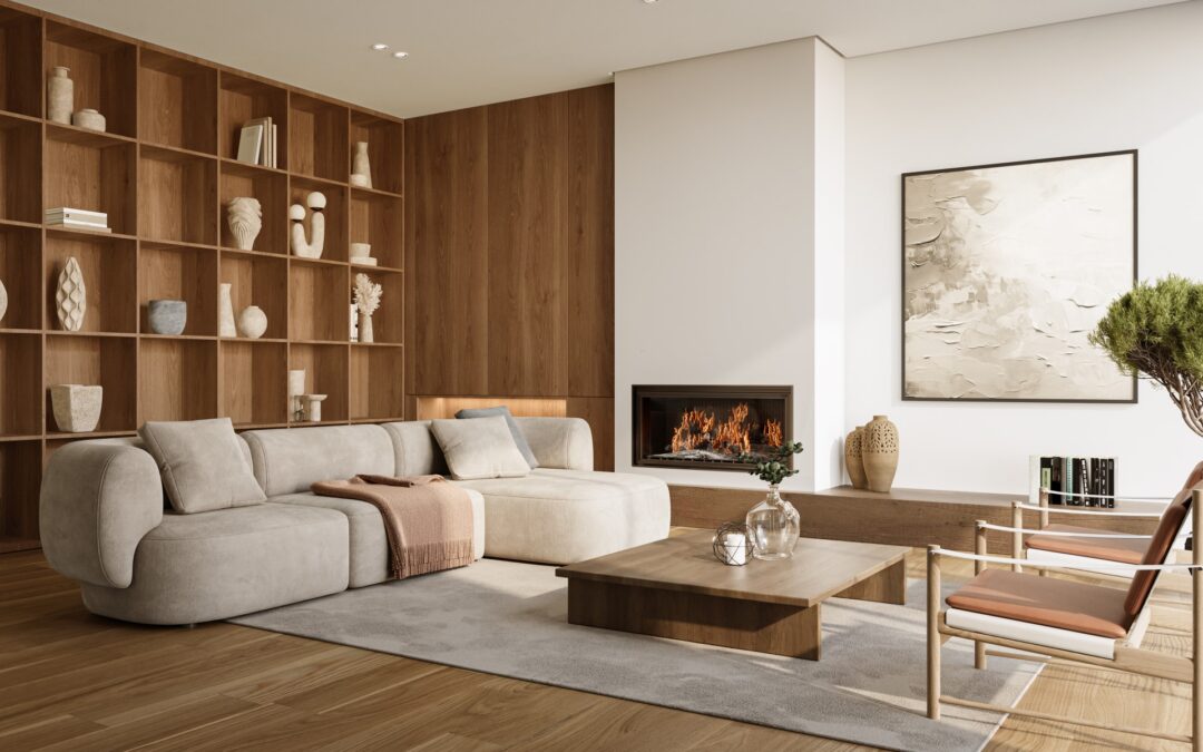 Beautiful wood panelling design combination.